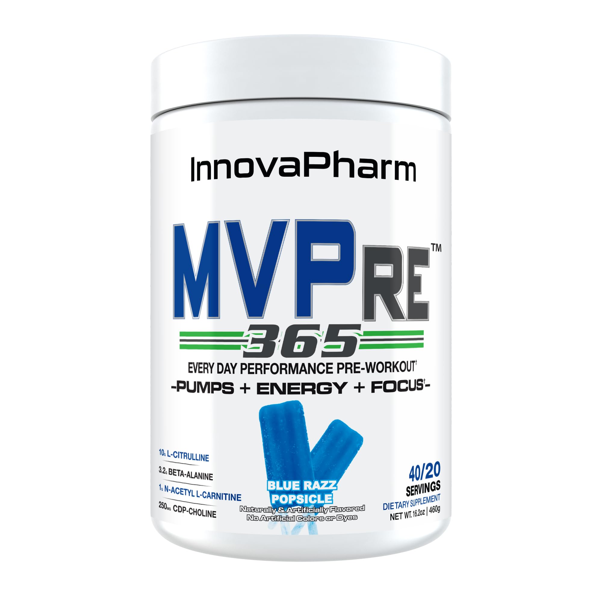 Amazon.com: InnovaPharm MVPRE 365 Blue Razz Popsicle : Health